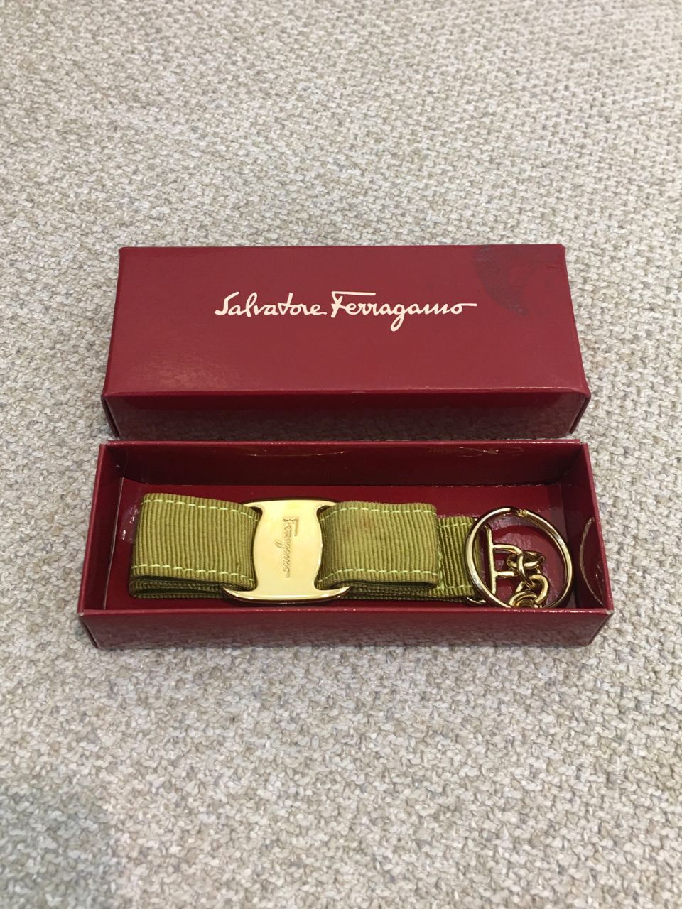 SALVATORE FERRAGAMO Vara Ribbon Key Chain